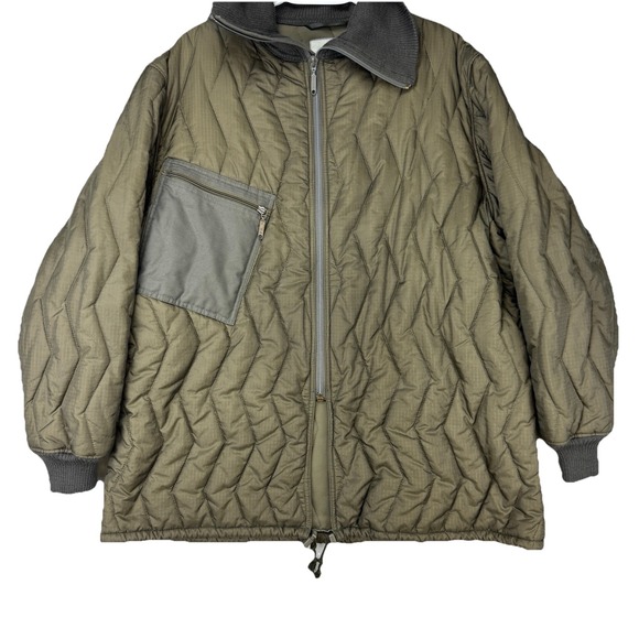 S. Feuchter Other - VTG 70s German Army Quilted Field Jacket REKORD Zip Olive Liner Coat L Germany